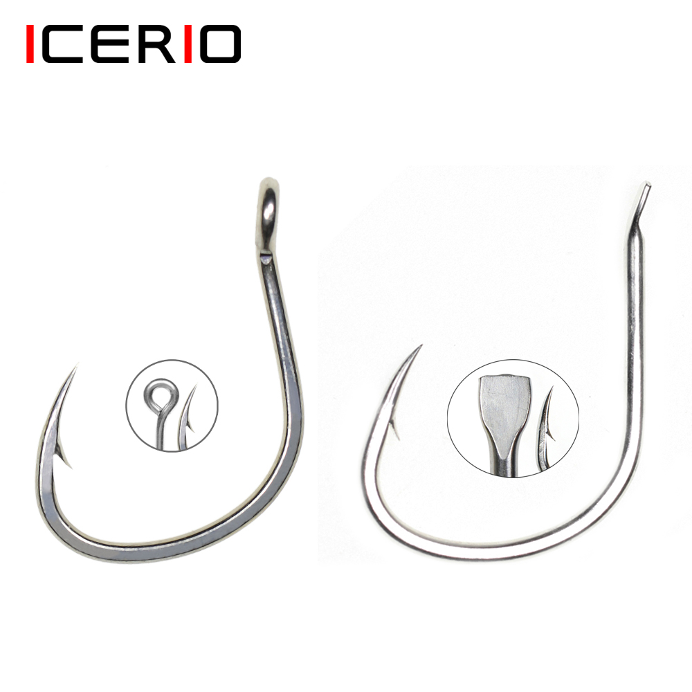 ICERIO 10 قطع، خطافات صيد السم - مراجعة Fishing Hook Assortment وسعره